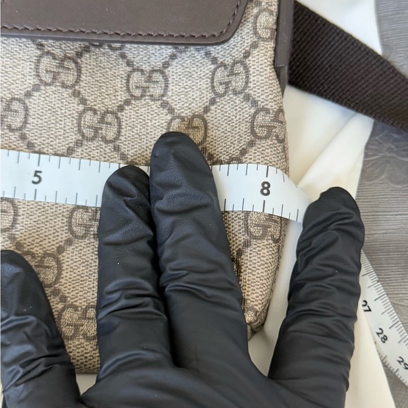 Gucci GG Supreme Selleria small flap satchel - Picture 2 of 8